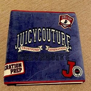 Vintage Juicy Couture Velour School Binder